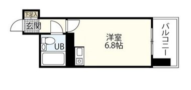 ダイアパレス皆実町の間取り画像