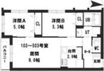グランメール北広島の間取り画像