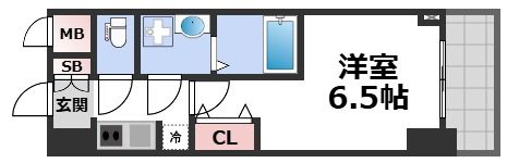 S-RESIDENCE阿波座Westの間取り画像