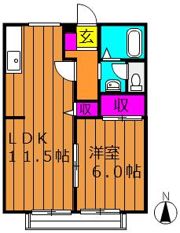 リバーサイド金光の間取り画像