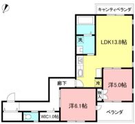 シエルテラスの間取り画像