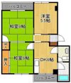幸神分譲団地1棟406の間取り画像