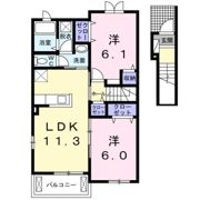ゼファー川原崎の間取り画像