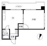 山一ハイツの間取り画像