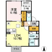 クレア中倉の間取り画像