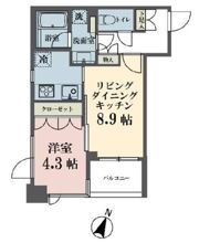 メゾンビスタ渋谷宇田川の間取り画像