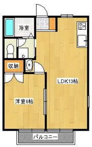 コーポ雅の間取り画像