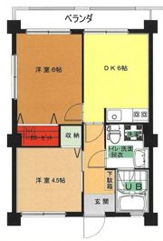 井口マンションの間取り画像