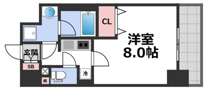 グランディール大今里の間取り画像