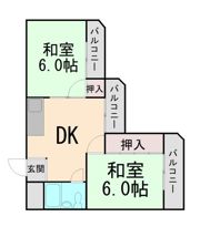 豊中エースハイツの間取り画像