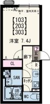 イクシオ南太田の間取り画像