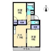 プレジール藤原A棟の間取り画像