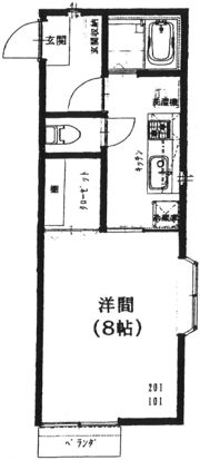 ろじゅまん三鷹の間取り画像