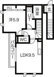 アクティ勧修の間取り画像
