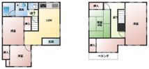 横浜市南区別所戸建の間取り画像