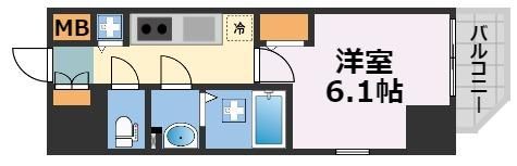 エスリード難波ザ・ブライトの間取り画像