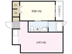 リーベ上東雲の間取り画像