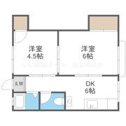 ビスタ岸部ハイツA棟の間取り画像