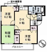カプリス戸坂中町の間取り画像
