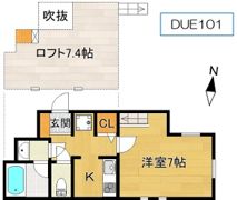 ガレリア千里山DUEの間取り画像