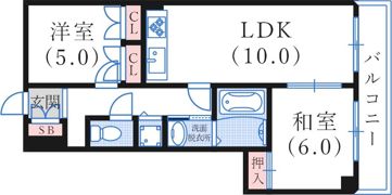 サンライズ明和の間取り画像