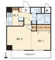 アヴニール若宮の間取り画像