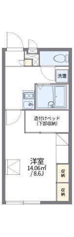 レオパレスかどやの間取り画像