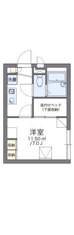レオパレスTWINKLEの間取り画像
