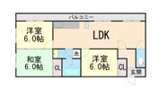 愛名マンションの間取り画像