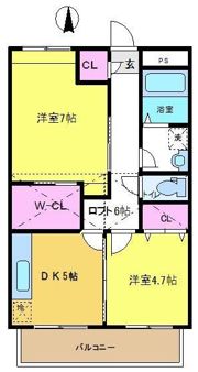ソレイユの間取り画像