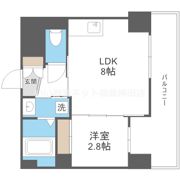 アドバンス江坂ラシュレの間取り画像