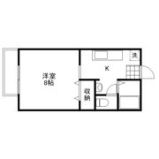 後神ハイツの間取り画像