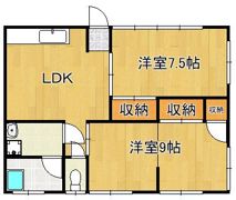 カトレアアパートの間取り画像