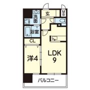 ライズ九品寺Ⅱの間取り画像