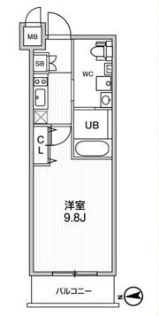 ALTERNA中野の間取り画像
