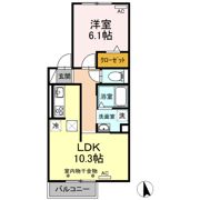 グレースタウン江南 Fの間取り画像