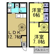 ラフレシール with PET Bの間取り画像