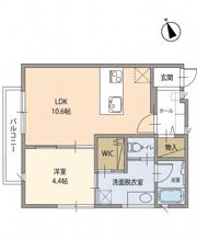 （仮）さいたま市南区辻2丁目新築アパートの間取り画像