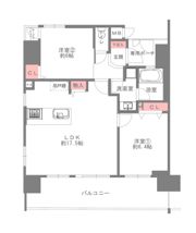 エステムコート神戸三宮プライム 401号室の間取り画像
