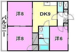 サザンキャッスル大野の間取り画像