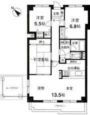 マンション掃部山公園の間取り画像