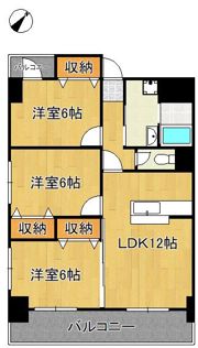 リバーサイド本城の間取り画像