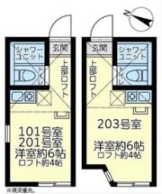 ラロシェル石川町の間取り画像