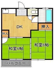 大原マンションの間取り画像