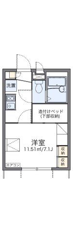 レオパレスOMOTEⅢの間取り画像