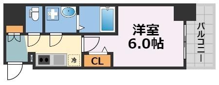 エスリード難波ザ・プレミアの間取り画像