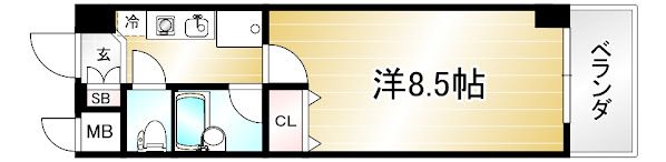 ヴィヴァーチェ智恵光院の間取り画像