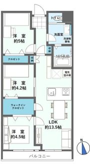 恒陽千石マンションB棟の間取り画像
