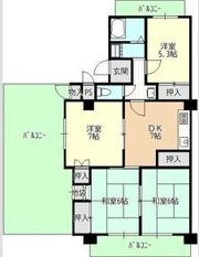 岡嶋グリーンハイツの間取り画像