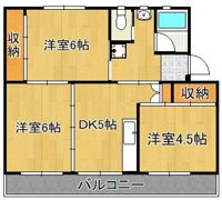 ビレッジハウス本城2号棟の間取り画像